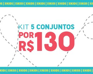 Kit 5 Conjuntos Por R$130