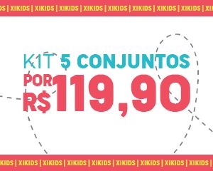 Kit 5 Conjuntos Por R$119,90