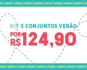 Kit 5 Conjuntos Por R$124,9