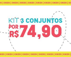 Kit 3 Conjuntos Por R$74,9