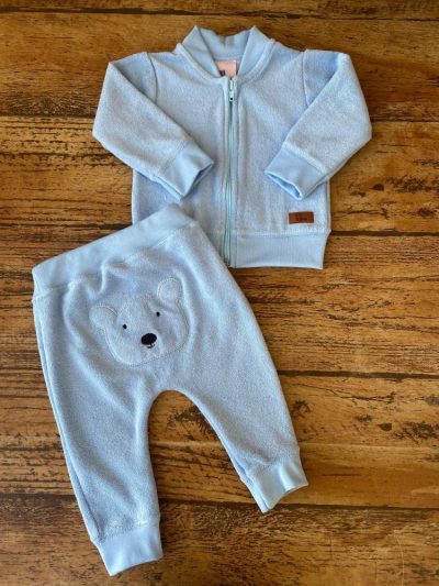 Conjunto Bebê 2pç Atoalhado Urso