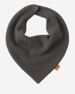 Babador Bebê Bandana Atoalhada Cinza