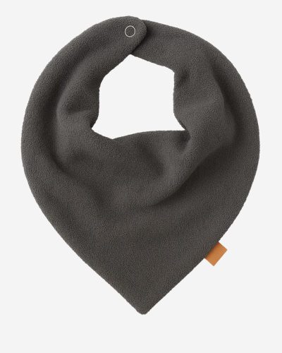 Babador Bebê Bandana Atoalhada Cinza