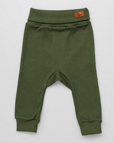 Calça Bebê Culote Algodão Verde Militar
