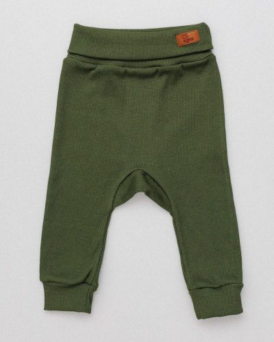 Calça Bebê Culote Algodão Verde Militar