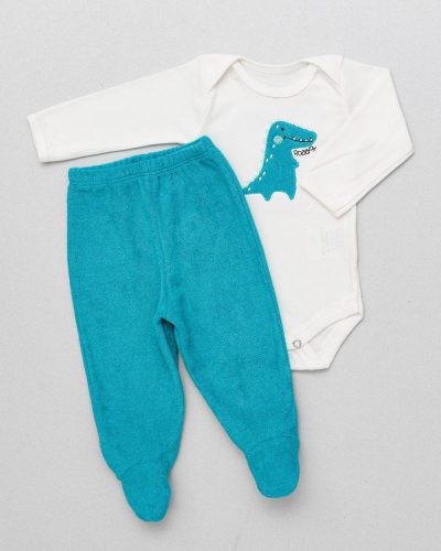Conjunto Bebê Atoalhado Jacaré