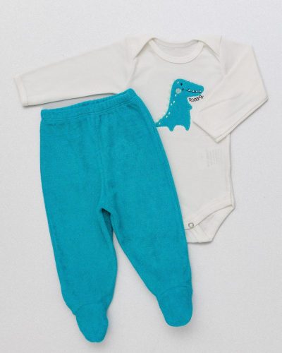 Conjunto Bebê Atoalhado Jacaré