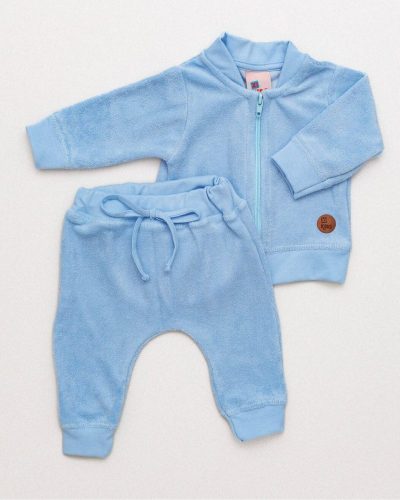 Conjunto Bebê 2pç Atoalhado Urso Azul