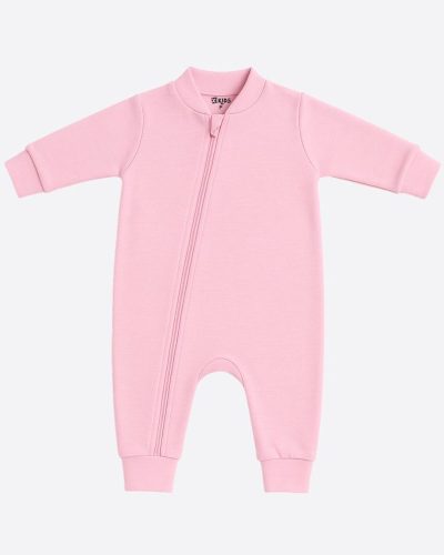 Macacão Bebê Malha 100% Algodão Rosa