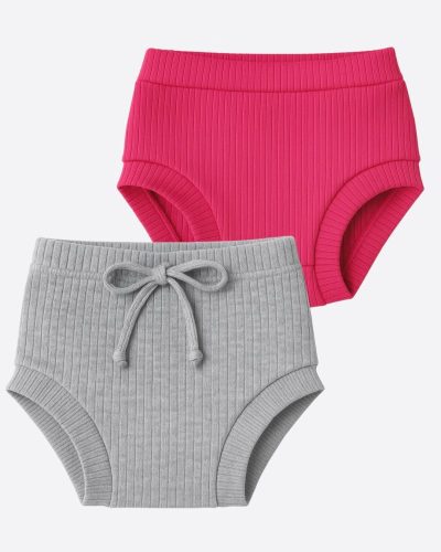 Kit Tapa Fralda de Bebê Mescla e Pink