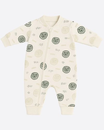 Macacão Bebê Malha 100% Algodão Leão Verde Menino