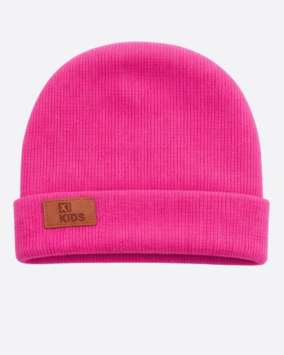 Touca Gorro Bebê Canelada Com Dobra Pink Menina
