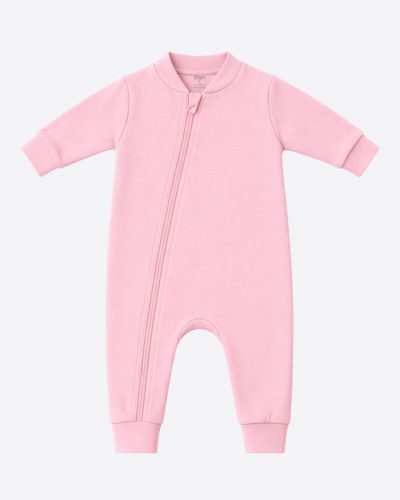 Macacão Bebê Malha 100% Algodão Rosa