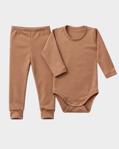 Conjunto Térmico Peluciado Bebê Cappuccino Unissex