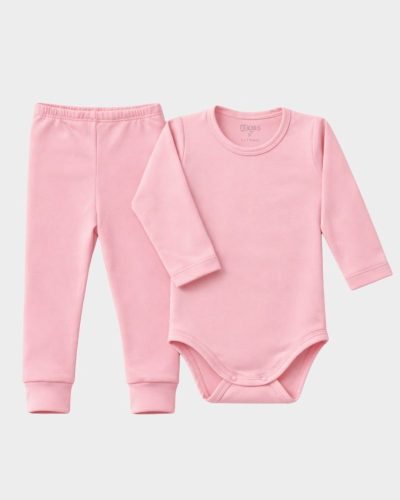 Conjunto Térmico Peluciado Bebê Rosa Menina