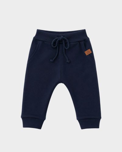 Calça Bebê Jogger Suedine Azul Menino