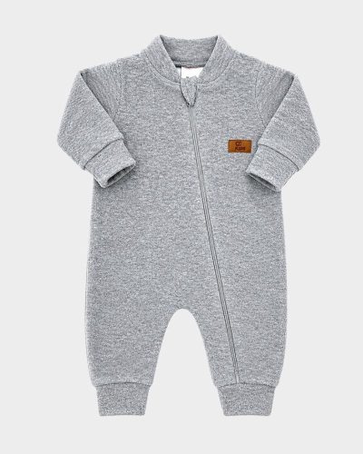 Macacão Bebê Manga Longa Plush Boucle Mescla Unissex