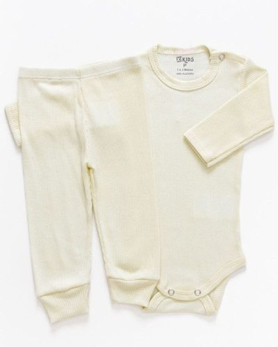 Conjunto Pagão Canelado Bebê Pérola