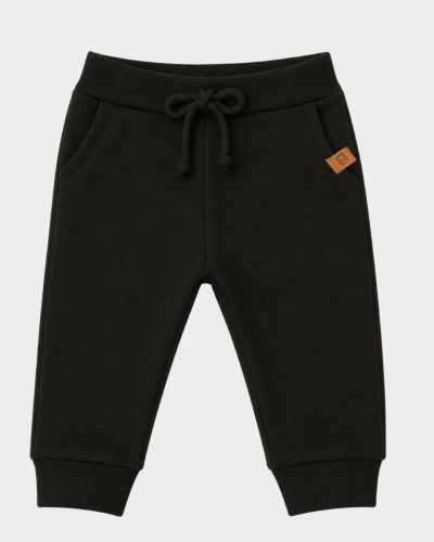 Calça Bebê Suedine Jogger Preto Unissex