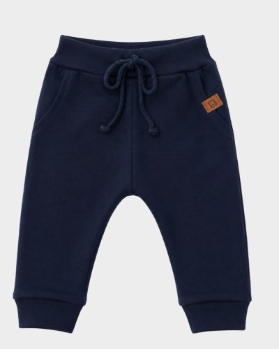 Calça Bebê Jogger Suedine Azul Menino