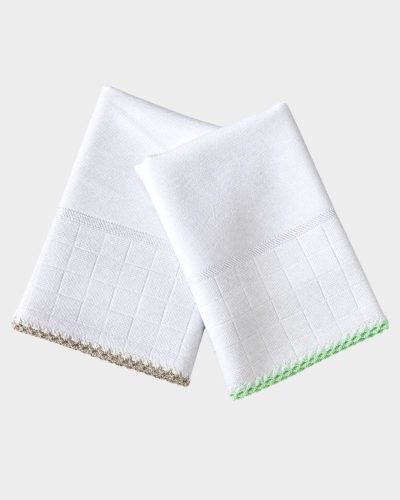 Kit 2 Fraldinhas de Boca Bebê 100% Algodão Neutro